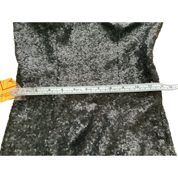 Dress The Population One-Shoulder Short Sequin Size S - Picture 6 of 8